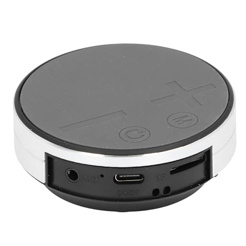 wasserdichte Knochenleitung -Lautsprecher mit Echter Stereokonnektivität für Immersive Surround -Soundeffekte, für Badezimmer Im Freien, Aluminiumlegierungsmaterial (Silver) von Keenso