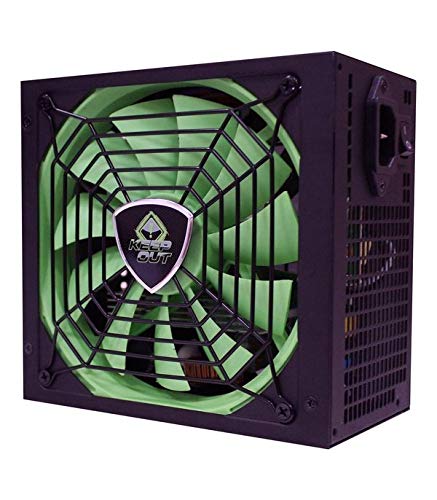 KeepOut FX700V2 Spannungsversorgung - Netzteile (20+4 pin ATX, 50-60 Hz, Aktiv, ATX, Schwarz, Grün, Over current, Over Power, Überspannung, Kurzschluss, Unterspannung) von Keep Out Gaming
