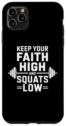 Halte deinen Glauben hoch und hockt tief Christian Gym Jesus Hülle für iPhone 11 Pro Max Halte deinen Glauben hoch und hockt tief Christian Gym Jesus Hülle für iPhone 11 Pro Max von Keep Your Faith High And Squats Low Christian Gym