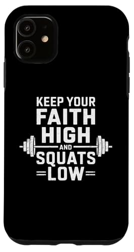 Halte deinen Glauben hoch und hockt tief Christian Gym Jesus Hülle für iPhone 11 Halte deinen Glauben hoch und hockt tief Christian Gym Jesus Hülle für iPhone 11 von Keep Your Faith High And Squats Low Christian Gym