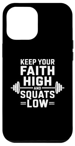 Halte deinen Glauben hoch und hockt tief Christian Gym Jesus Hülle für iPhone 12 Pro Max Halte deinen Glauben hoch und hockt tief Christian Gym Jesus Hülle für iPhone 12 Pro Max von Keep Your Faith High And Squats Low Christian Gym