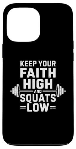Halte deinen Glauben hoch und hockt tief Christian Gym Jesus Hülle für iPhone 13 Pro Max Halte deinen Glauben hoch und hockt tief Christian Gym Jesus Hülle für iPhone 13 Pro Max von Keep Your Faith High And Squats Low Christian Gym