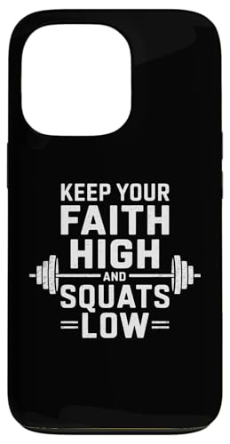 Halte deinen Glauben hoch und hockt tief Christian Gym Jesus Hülle für iPhone 13 Pro Halte deinen Glauben hoch und hockt tief Christian Gym Jesus Hülle für iPhone 13 Pro von Keep Your Faith High And Squats Low Christian Gym