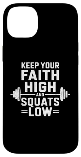 Halte deinen Glauben hoch und hockt tief Christian Gym Jesus Hülle für iPhone 14 Plus Halte deinen Glauben hoch und hockt tief Christian Gym Jesus Hülle für iPhone 14 Plus von Keep Your Faith High And Squats Low Christian Gym