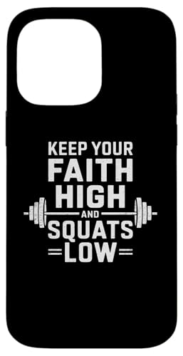 Halte deinen Glauben hoch und hockt tief Christian Gym Jesus Hülle für iPhone 14 Pro Max Halte deinen Glauben hoch und hockt tief Christian Gym Jesus Hülle für iPhone 14 Pro Max von Keep Your Faith High And Squats Low Christian Gym