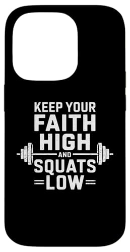 Halte deinen Glauben hoch und hockt tief Christian Gym Jesus Hülle für iPhone 14 Pro Halte deinen Glauben hoch und hockt tief Christian Gym Jesus Hülle für iPhone 14 Pro von Keep Your Faith High And Squats Low Christian Gym