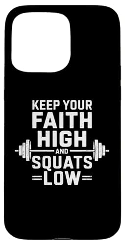 Halte deinen Glauben hoch und hockt tief Christian Gym Jesus Hülle für iPhone 15 Pro Max Halte deinen Glauben hoch und hockt tief Christian Gym Jesus Hülle für iPhone 15 Pro Max von Keep Your Faith High And Squats Low Christian Gym