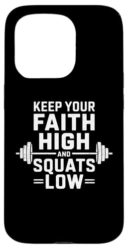 Halte deinen Glauben hoch und hockt tief Christian Gym Jesus Hülle für iPhone 15 Pro Halte deinen Glauben hoch und hockt tief Christian Gym Jesus Hülle für iPhone 15 Pro von Keep Your Faith High And Squats Low Christian Gym