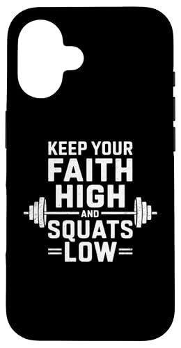 Halte deinen Glauben hoch und hockt tief Christian Gym Jesus Hülle für iPhone 16 Halte deinen Glauben hoch und hockt tief Christian Gym Jesus Hülle für iPhone 16 von Keep Your Faith High And Squats Low Christian Gym