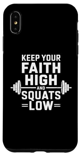Halte deinen Glauben hoch und hockt tief Christian Gym Jesus Hülle für iPhone XS Max Halte deinen Glauben hoch und hockt tief Christian Gym Jesus Hülle für iPhone XS Max von Keep Your Faith High And Squats Low Christian Gym