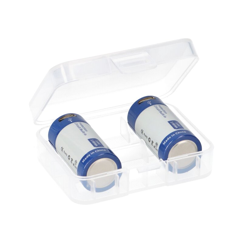 2x Keeppower 16340 800mAh protected 2A USB Li-Ion 2x Keeppower 16340 800mAh protected 2A USB Li-Ion von Keeppower