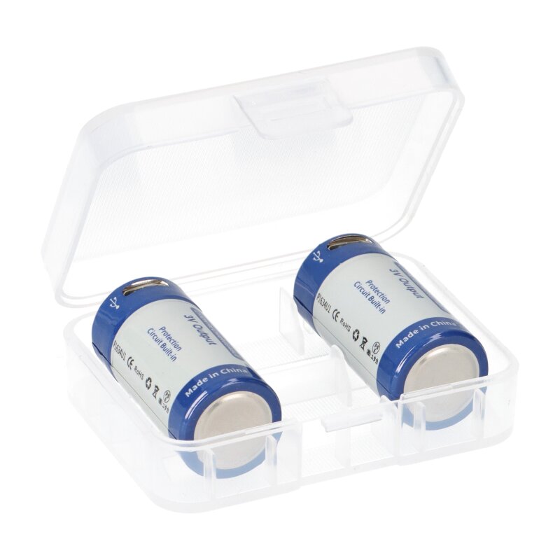 2x Keeppower RCR123A 860mAh protected 1.5A USB 3V Li-Ion 2x Keeppower RCR123A 860mAh protected 1.5A USB 3V Li-Ion von Keeppower