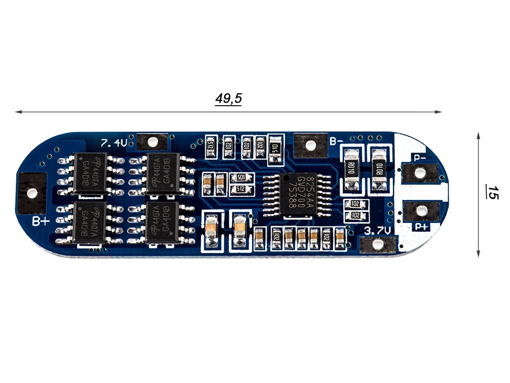 3S PCB - Keeppower XZD-3S1550 (Schutzelektronik) von Keeppower