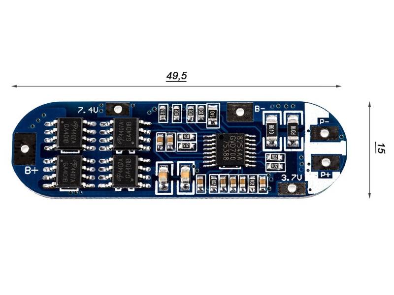 3S PCB - Keeppower XZD-3S1550 (Schutzelektronik) von Keeppower