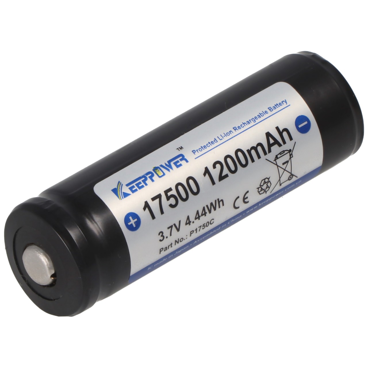 Keeppower 17500 Akku mit 1200mAh, 3,6V - 3,7V Li-Ion-Akku geschützt Keeppower 17500 Akku mit 1200mAh, 3,6V - 3,7V Li-Ion-Akku geschützt von Keeppower