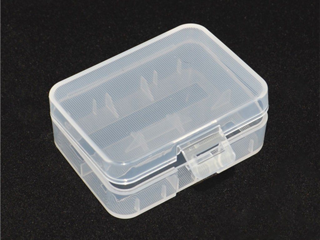 Keeppower Plastikbox Keeppower D2 für 2x 18500 oder 2x 18350 transparent, Abmes Batterie von Keeppower