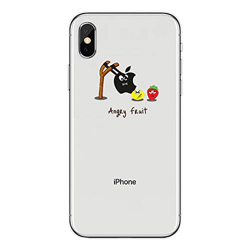 iPhone Xr Hülle Silikon Transparent Schutzhülle Weiche Durchsichtig Dünn Mädchen Handyhülle mit TPU Stoßfest Fallschutz Bumper Slim Case Cover für iPhone Xr Angry Fruit iPhone Xr Hülle Silikon Transparent Schutzhülle Weiche Durchsichtig Dünn Mädchen Handyhülle mit TPU Stoßfest Fallschutz Bumper Slim Case Cover für iPhone Xr Angry Fruit von Keepxyz