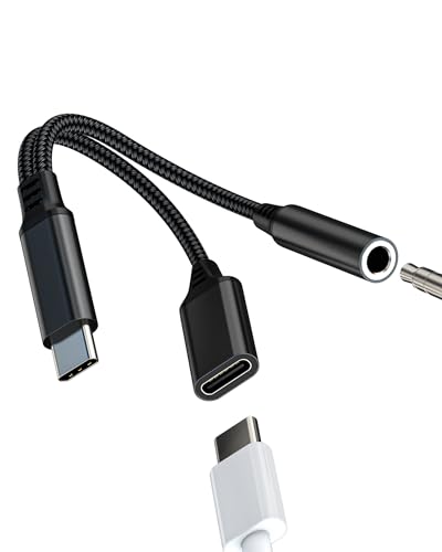 Adapter USB C auf Klinke 3,5 mm für iPhone 16 15 Kopfhörer Ladegerät Buchse für iPad für Apple kompatibel mit Samsung S23 S22 Ultra Kopfhörer Audio Kabel Anschluss Typ C Splitters Auto Adapter USB C auf Klinke 3,5 mm für iPhone 16 15 Kopfhörer Ladegerät Buchse für iPad für Apple kompatibel mit Samsung S23 S22 Ultra Kopfhörer Audio Kabel Anschluss Typ C Splitters Auto von Kefiany