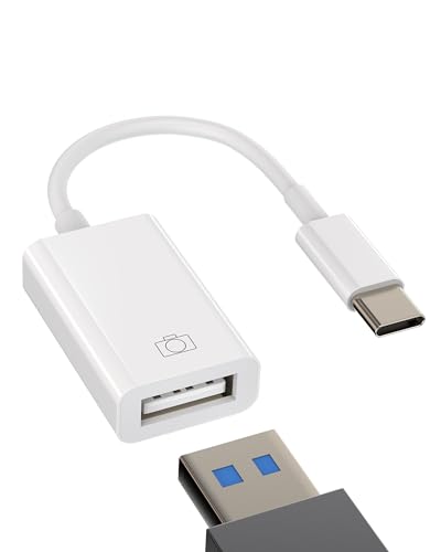 IPhone 15 Pro Max Adapter USB C auf USB A 3.0 Steckdose Kabel Zubehã¶r Type-C OTG Stecker Thunderbolt Klinke Zubehör kompatibel für Samsung Huawei Google Xiaomi Apple Macbook Plus iPad 10、Air4/ BH-OTG von Kefiany