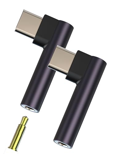 Kopfhörer Jack Adapter(2 Stück) USB C Auf 3.5mm AUX DAC Audio Mikrofon Auto Kabel Klinkenstecker Anschluss Splitter für Apple iPhone 15 Type-C Handy Kopfhöreranschluss Dongle Kompatibel für tp-3.5 von Kefiany