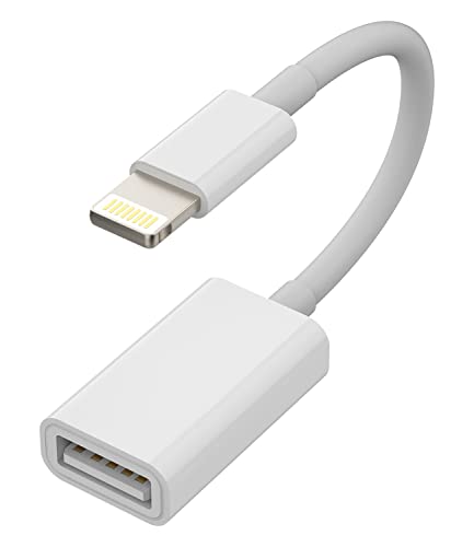 Lightning USB Adapter Kabel iPhone Klinke OTG Zubehör Tastaturen Kompatibel mit USB Stick Kartenlesegerät Kamera Kartenleser Maus Hub Flash Drive 14 13 12 11 Pro Max Mini 8 7 Plus X Xr Se 6 Ipad Air von Kefiany