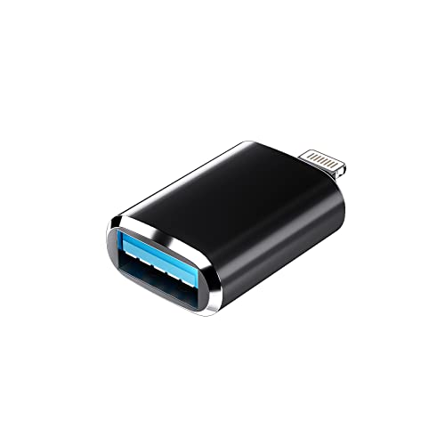 Lightning auf USB Adapter Kabel iPhone OTG Tastaturen Kompatibel für USB Stick Klinke Kartenlesegerät Kamera Kartenleser Maus Hub 14 13 12 11 Pro Max Mini 8 7 Plus X Xs Xr Se Ipad Flash Drive Zubehör von Kefiany