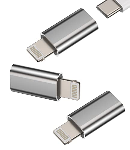 Lightning auf USB C Adapter(3Pack)Type C Mutter to Lightning Männlich Klinke Ladekabel Stecker Charger Kabel Netzteil Ladegerät Zubehör Set für iPhone 14 13 12 11 Pro Max Mini X Xs Xr Se 7 8 Plus tp von Kefiany