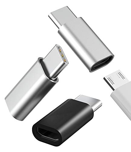 Micro USB Mutter Auf USB C Männlich Adapter(3pack)Android to Type C Klinke Stecker Set Charger Kabel Netzteil Ladegerät Ladekabel Zubehör für Samsung S21 S22 Ultra Google Pixel Huawei Xiaomi Ipad Pro von Kefiany