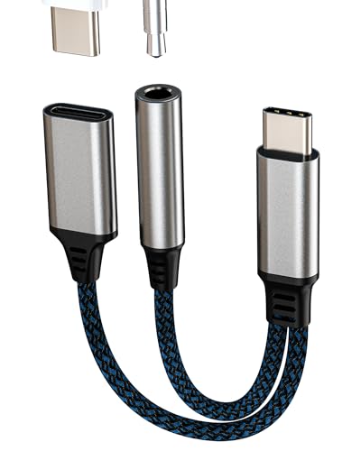 USB C Adapter Auf 3.5mm Jack Kopfhörer Splitter 2in1 Type C Aufladen Power Cable Stecker DAC Audio Auto AUX Kabel Headset Doppelstecker Anschluss für Apple iPhone 15 iPad Kompatibel für Samsung 3.5+tp USB C Adapter Auf 3.5mm Jack Kopfhörer Splitter 2in1 Type C Aufladen Power Cable Stecker DAC Audio Auto AUX Kabel Headset Doppelstecker Anschluss für Apple iPhone 15 iPad Kompatibel für Samsung 3.5+tp von Kefiany
