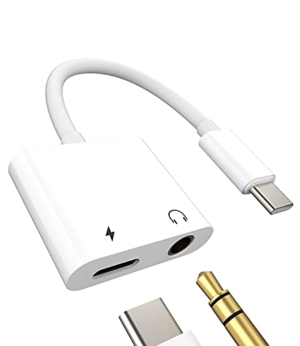 USB C Klinke Adapter 3.5mm Kopfhörer auf Type-c Ladekabel Splitter(2in1) DAC Aux Stecker kompatibel für Samsung Galaxy S22 Ultra S21fe Z Flip 4 A53 Ipad Pro Huawei P20 P30 P40 Xiaomi Pad 3.5+t von Kefiany