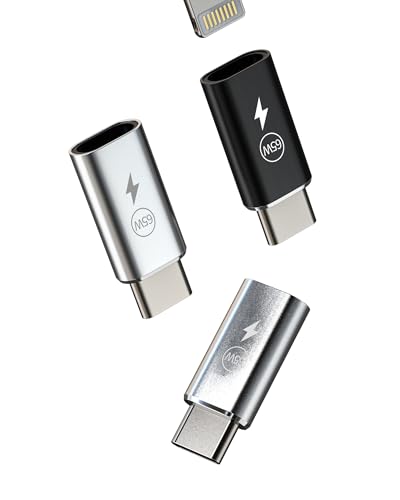 (65w)USB C Stecker Auf Lightning Female Lade Adapter(3 Stück) Type-C Schnelllade Power Kabel Buchse Thunderbolt Android Handy Charger Cable Zubehör für Apple iPhone15 iPad Kompatibel für Samsung L-tp von Kefiany