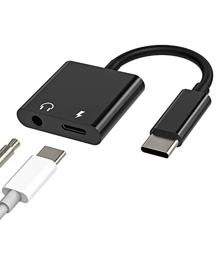 YCJ-de-053-USB C auf Klinke Adapter 3.5mm Kopfhörer Ladekabel(2in1) Splitter DAC Aux Typec Stecker kompatibel für Sumsung Galaxy S22 Ultra S21fe Z Flip 4 Apple Ipad Pro von Kefiany