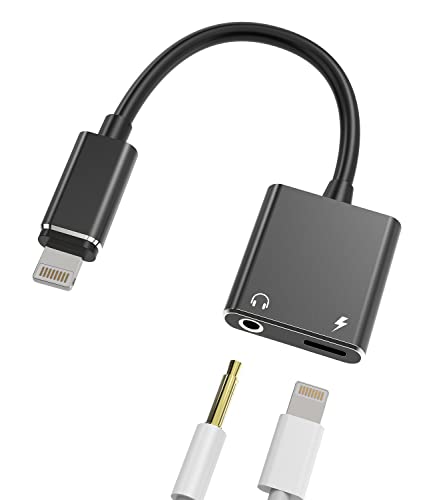 iPhone Kopfhörer 3.5mm auf Lightning Klinke Ladekabel Adapter(2in1) s Aux Schnellladegerät Netzteil Apple MFI Fast Charger Splitter Audio Ladestecker Zubehör für 14 13 12 11 Pro Max 8 7 Plus 6 5 von Kefiany