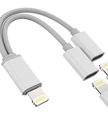 iPhone-Kopfhörer-Adapter, Audio, Lade-Splitter, Dongle-Buchse, 2-in-1, Dual-Lightning-Adapter, Para-Kabel, Ladekabel, AUX-Kabel, Apple-MFi-zertifiziert, kompatibel mit 13, 12, X, Xr 8 Plus Musik iPhone-Kopfhörer-Adapter, Audio, Lade-Splitter, Dongle-Buchse, 2-in-1, Dual-Lightning-Adapter, Para-Kabel, Ladekabel, AUX-Kabel, Apple-MFi-zertifiziert, kompatibel mit 13, 12, X, Xr 8 Plus Musik von Kefiany