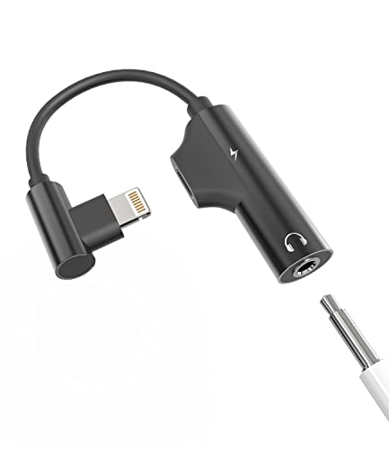 iPhone Schnellladegerät Adapter(2in1) 3.5mm Kopfhörer auf Lightning Klinke Ladekabel Netzteil Apple MFI s Aux Fast Charger Zubehör Ladestecker Splitter für 14 13 12 11 Pro Max 8 7plus X Xs Se 3.5+L von Kefiany