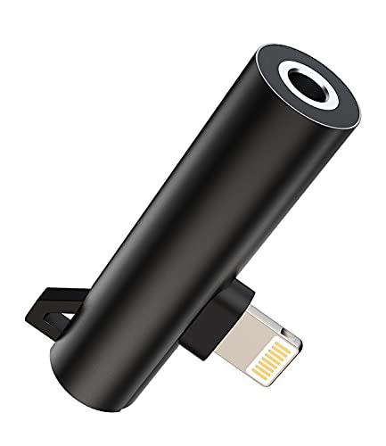 iPhone Schnellladegerät Splitter(2in1) AUX 3.5mm Kopfhörer Klinke auf Lightning Ladekabel Adapter Apple MFI Stecker Netzteil Fast Charger Zubehör für 14 13 12 11 Pro Max X Xs Xr Se 8 7 Plus L+3.5 von Kefiany