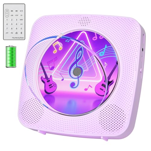 Radio mit CD Player Kinder: Kegaudio Tragbarer CD Players Tragbar mit Bluetooth Lautsprecher Frontanzeige Fernbedienung Unterstützung Timer USB-Wiedergabe AUX-Wiedergabe Lila Radio mit CD Player Kinder: Kegaudio Tragbarer CD Players Tragbar mit Bluetooth Lautsprecher Frontanzeige Fernbedienung Unterstützung Timer USB-Wiedergabe AUX-Wiedergabe Lila von Kegaudio