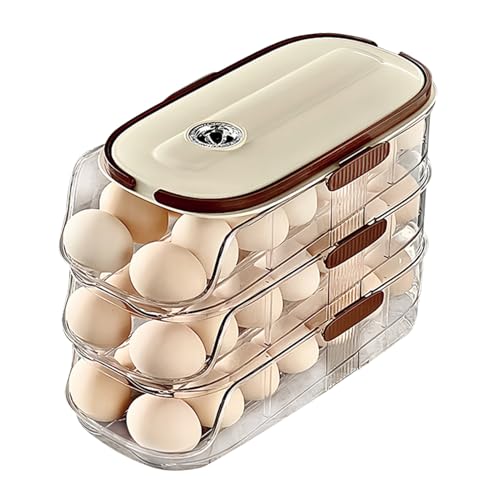 Eier Aufbewahrung Kühlschrank,Stapelbare Eierhalter Kühlschrank,Platzsparender Rollender Eierspender Kühlschrank Organizer Eier,Eierbehälter für Kühlschrank mit Griff Eieraufbewahrungsboxen Eier Aufbewahrung Kühlschrank,Stapelbare Eierhalter Kühlschrank,Platzsparender Rollender Eierspender Kühlschrank Organizer Eier,Eierbehälter für Kühlschrank mit Griff Eieraufbewahrungsboxen von Keho Keho Kehongdun