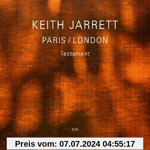 Paris/London-Testament von Keith Jarrett