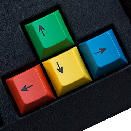 Kelendle Cherry-Profil-Tastenkappen für mechanische Tastatur, MX-Schalter (RGBY-Pfeile), bunt, 4 Stück von Kelendle