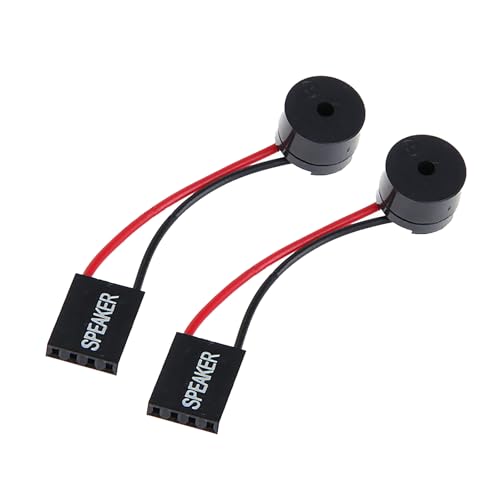 2 x Motherboard-Lautsprecher-Stecker, Buzzer, PC, interne Lautsprecher für Systemwarnungen, Startups, Sounds, einfache Pieptöne 2 x Motherboard-Lautsprecher-Stecker, Buzzer, PC, interne Lautsprecher für Systemwarnungen, Startups, Sounds, einfache Pieptöne von Kelisdi