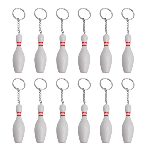 Bowling-Anhänger, Bowling-Anhänger, Bowlingnadel, Schlüsselhalter, Schlüsselanhänger, Dekoration, Zubehör für Tasche, Charm, Schlüsselanhänger, 12 Stück Bowling-Anhänger, Bowling-Anhänger, Bowlingnadel, Schlüsselhalter, Schlüsselanhänger, Dekoration, Zubehör für Tasche, Charm, Schlüsselanhänger, 12 Stück von Kelisdi
