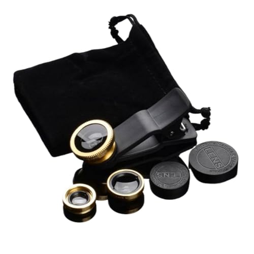 Kameraobjektiv, 3-in-1-Kamera-Objektiv-Clip-Objektiv für die meisten Handys, Weitwinkel, Makro-Fischaugenobjektiv, Clip-On-Objektiv, tragbar Kameraobjektiv, 3-in-1-Kamera-Objektiv-Clip-Objektiv für die meisten Handys, Weitwinkel, Makro-Fischaugenobjektiv, Clip-On-Objektiv, tragbar von Kelisdi