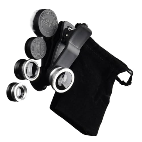 Kameraobjektiv, 3-in-1-Kamera-Objektiv-Clip-Objektiv für die meisten Handys, Weitwinkel, Makro-Fischaugenobjektiv, Clip-On-Objektiv, tragbar Kameraobjektiv, 3-in-1-Kamera-Objektiv-Clip-Objektiv für die meisten Handys, Weitwinkel, Makro-Fischaugenobjektiv, Clip-On-Objektiv, tragbar von Kelisdi