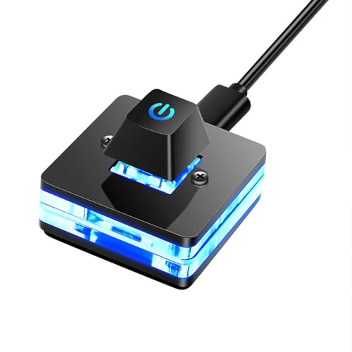 Kelisdi Desktop-Computer-Power-Taste mit Verlängerungskabel und LED-Licht, langes Schreibtisch-PC-Schaltkabel für einfaches Starten Kelisdi Desktop-Computer-Power-Taste mit Verlängerungskabel und LED-Licht, langes Schreibtisch-PC-Schaltkabel für einfaches Starten von Kelisdi