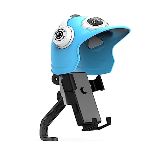 Kelisdi Motorrad-Telefonhalterung, Helmform, Sonnenschutz, Handyhalterung für Fahrräder, Lenkerhalterung mit Sonnenschutz von Kelisdi