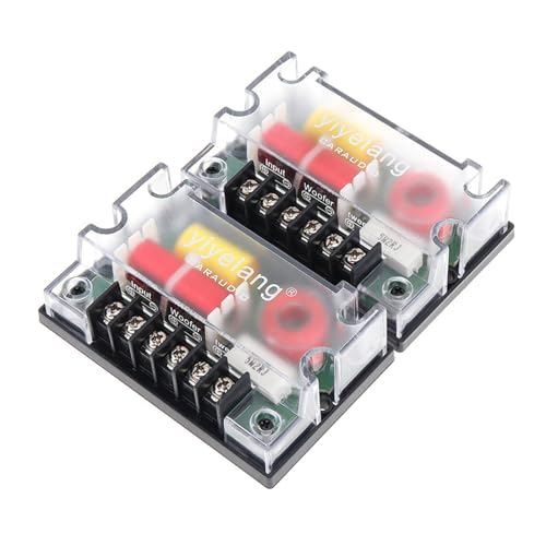 Kelisdi Passiver Auto-Hochtöner, Frequenzteiler, 4 Ohm, 2-Wege-Frequenzweiche 200 W, 2 Stück von Kelisdi