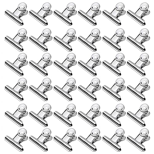 Metall-Scharnierklammern für Taschen, Akten, Schule, Büro, Heimbedarf, 36 Stück, Binder-Papierklemmen, 5,1 cm, silberfarbene Etiketten, Taschenclip Metall-Scharnierklammern für Taschen, Akten, Schule, Büro, Heimbedarf, 36 Stück, Binder-Papierklemmen, 5,1 cm, silberfarbene Etiketten, Taschenclip von Kelisdi