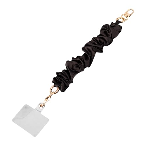 Modische kurze Handschlaufe, mobiles Umhängeband, Polyester/Legierung, freihändige Verwendung, große Kettendesigns für Komfort und Sicherheit von Kelisdi