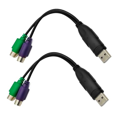 Tastatur-Adapter, USB-Stecker auf Tastatur-Buchse, Konverter, Kabel unterstützt Tastaturverbindung, kein Treiber erforderlich von Kelisdi
